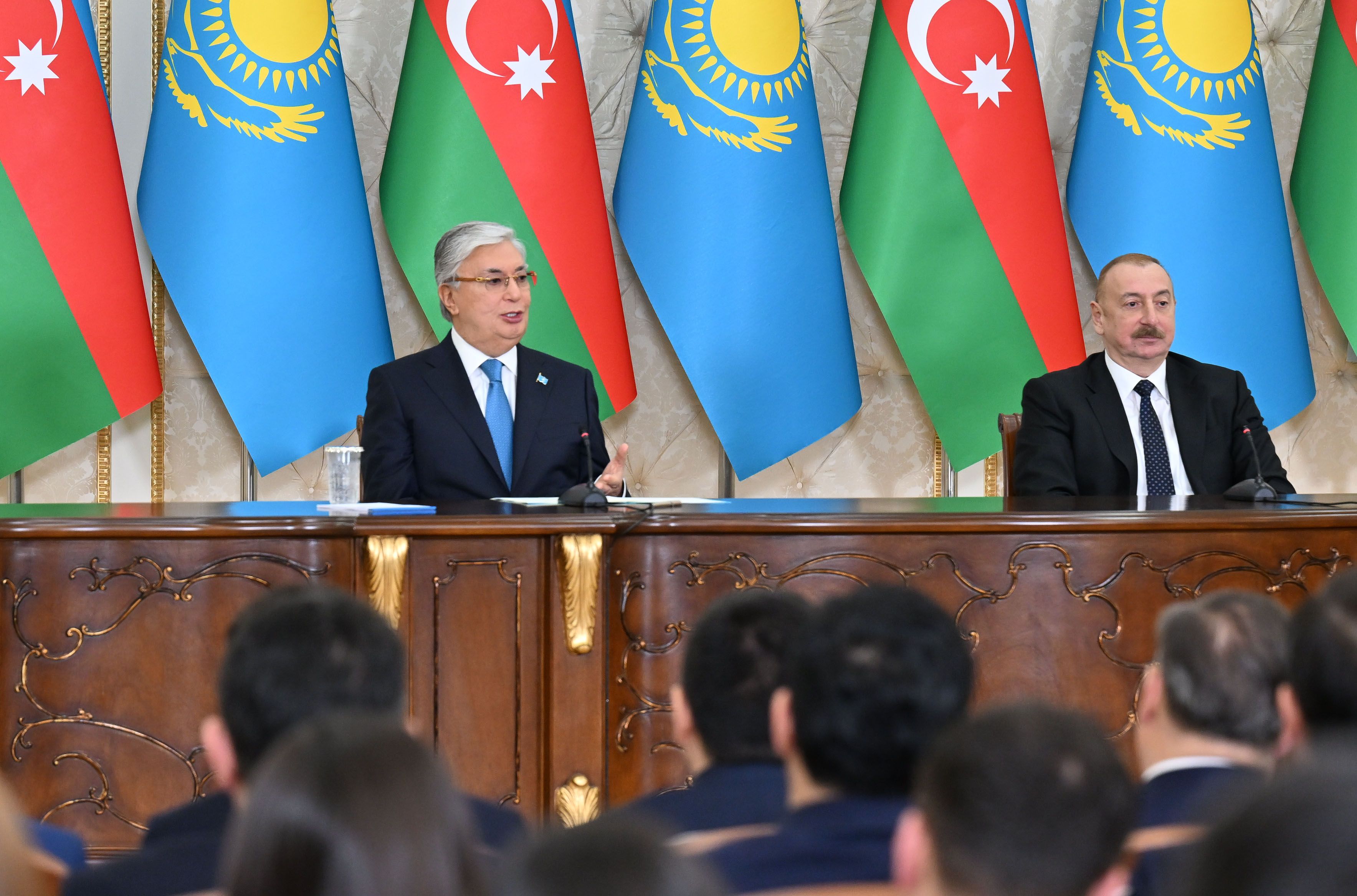Главы Казахстана и Азербайджана провели совместный брифинг  2835395 — Kapital.kz 
