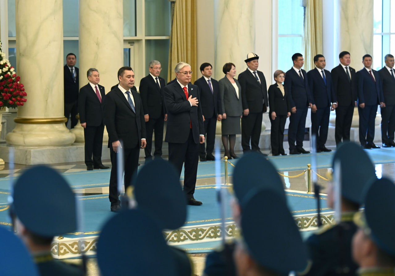 Торжественная церемония встречи президента Кыргызстана состоялась в Акорде 2938541 — Kapital.kz 