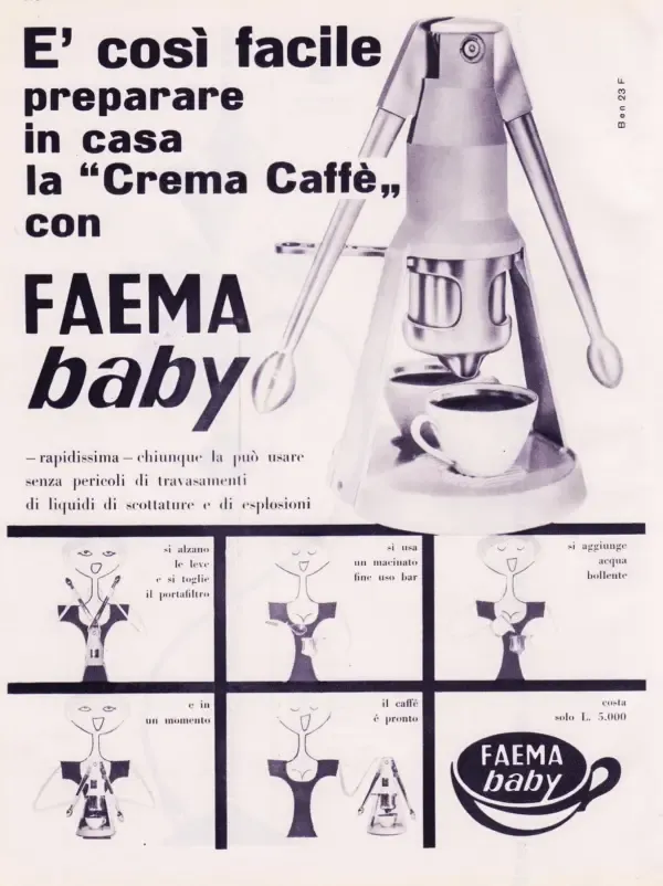 Реклама кофемашины Faema Baby — Kapital.kz 