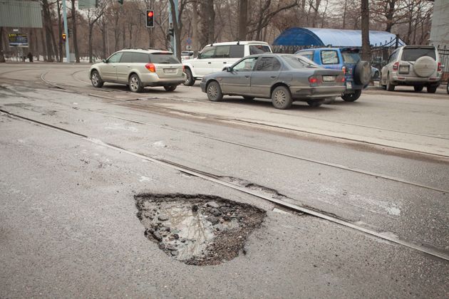 Карта разбитых дорог