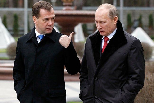 Путин Медведев Новый Год