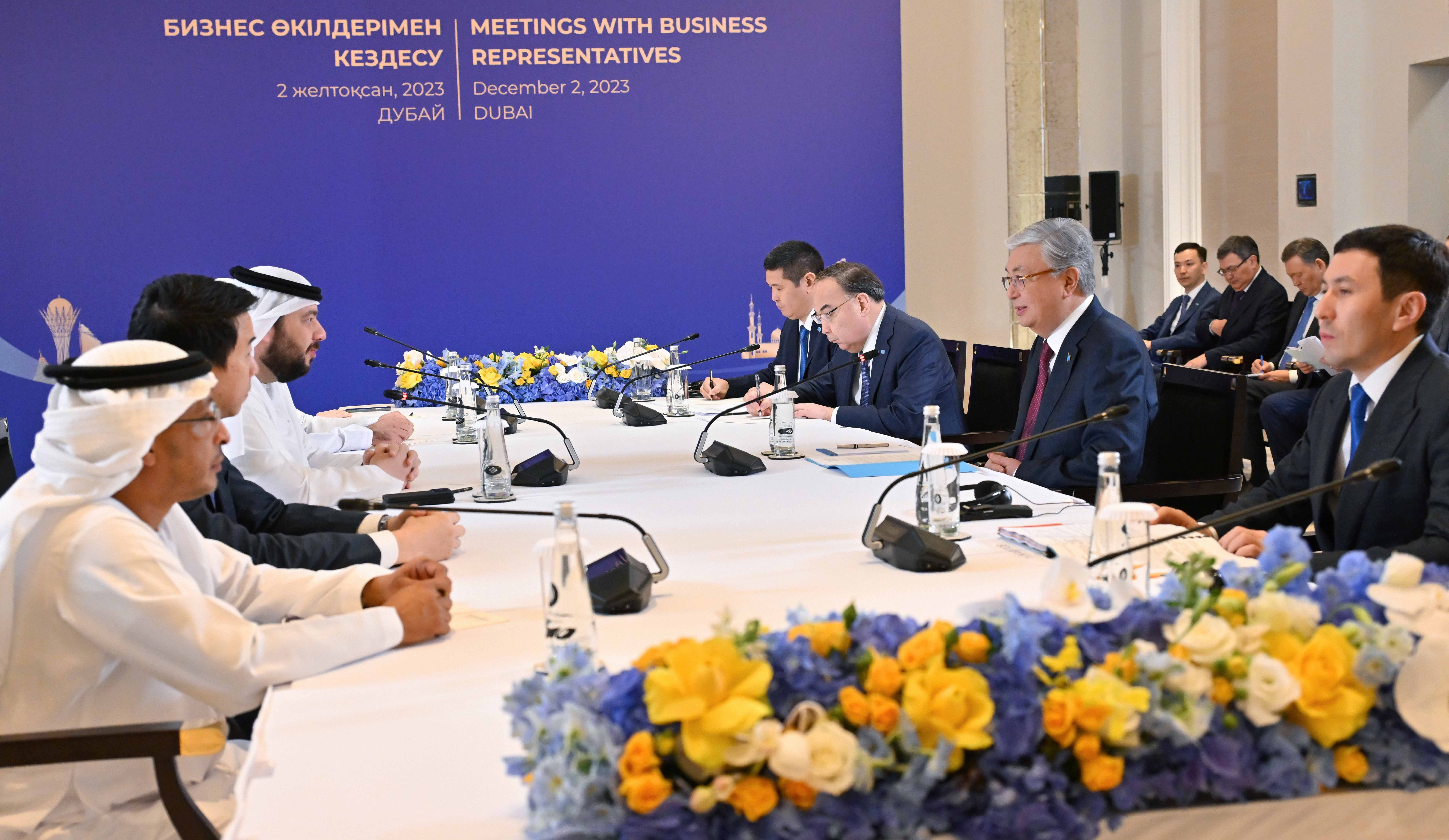 Президент провел переговоры с министром инвестиций ОАЭ 2593112 — Kapital.kz 