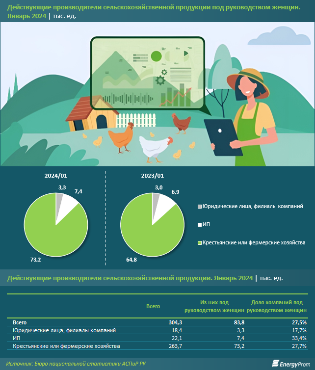 Женщины руководят каждым четвертым сельхозпредприятием в РК 2739461 — Kapital.kz 